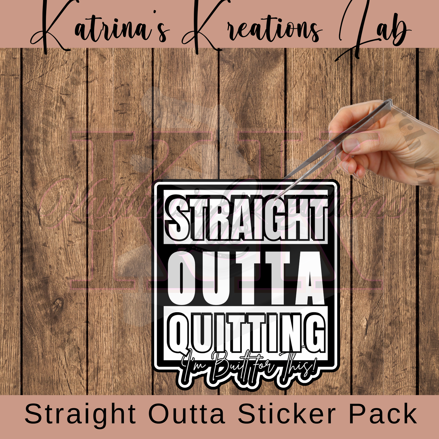 Straight Outta Sticker Pack - Stickers 001