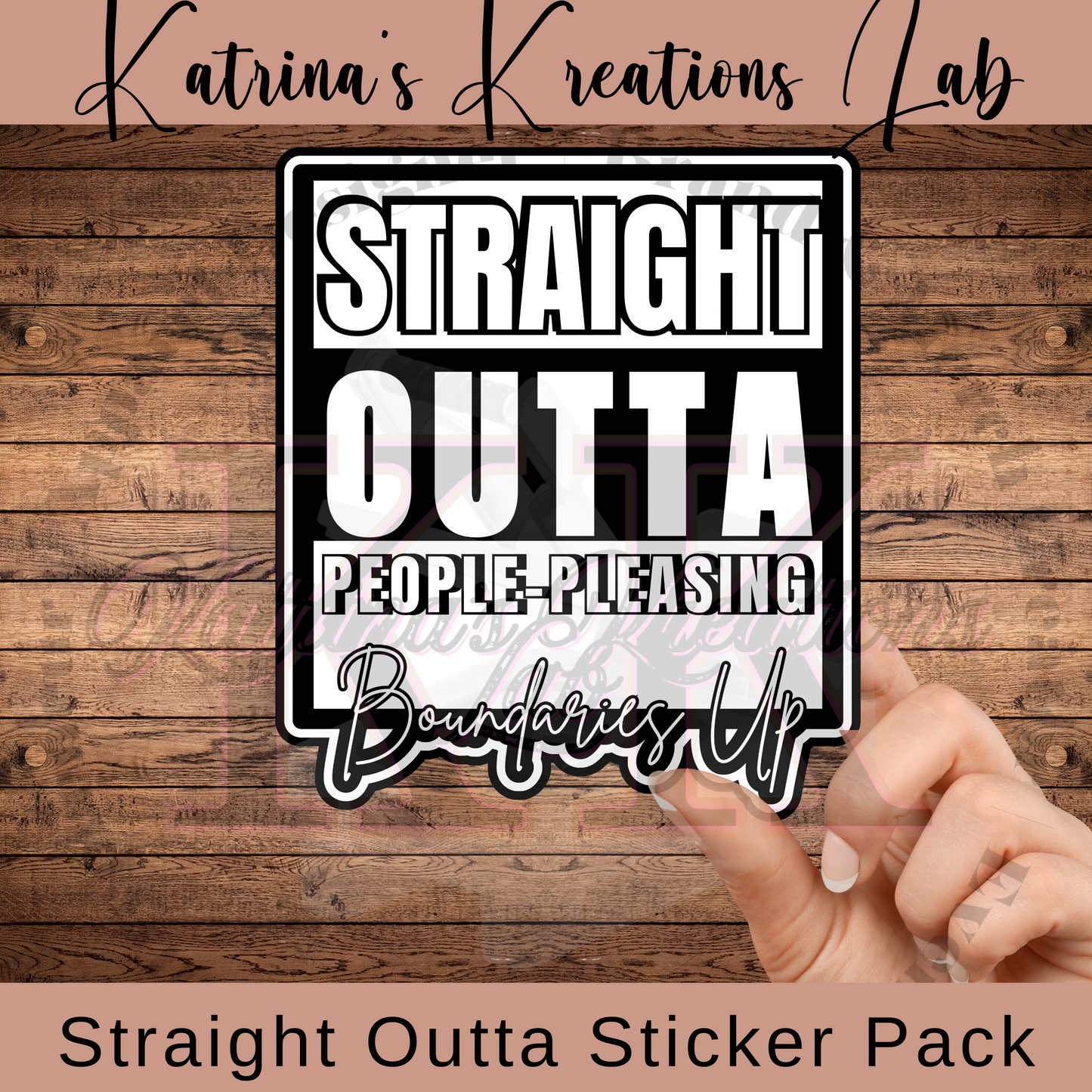 Straight Outta Sticker Pack - Stickers 001