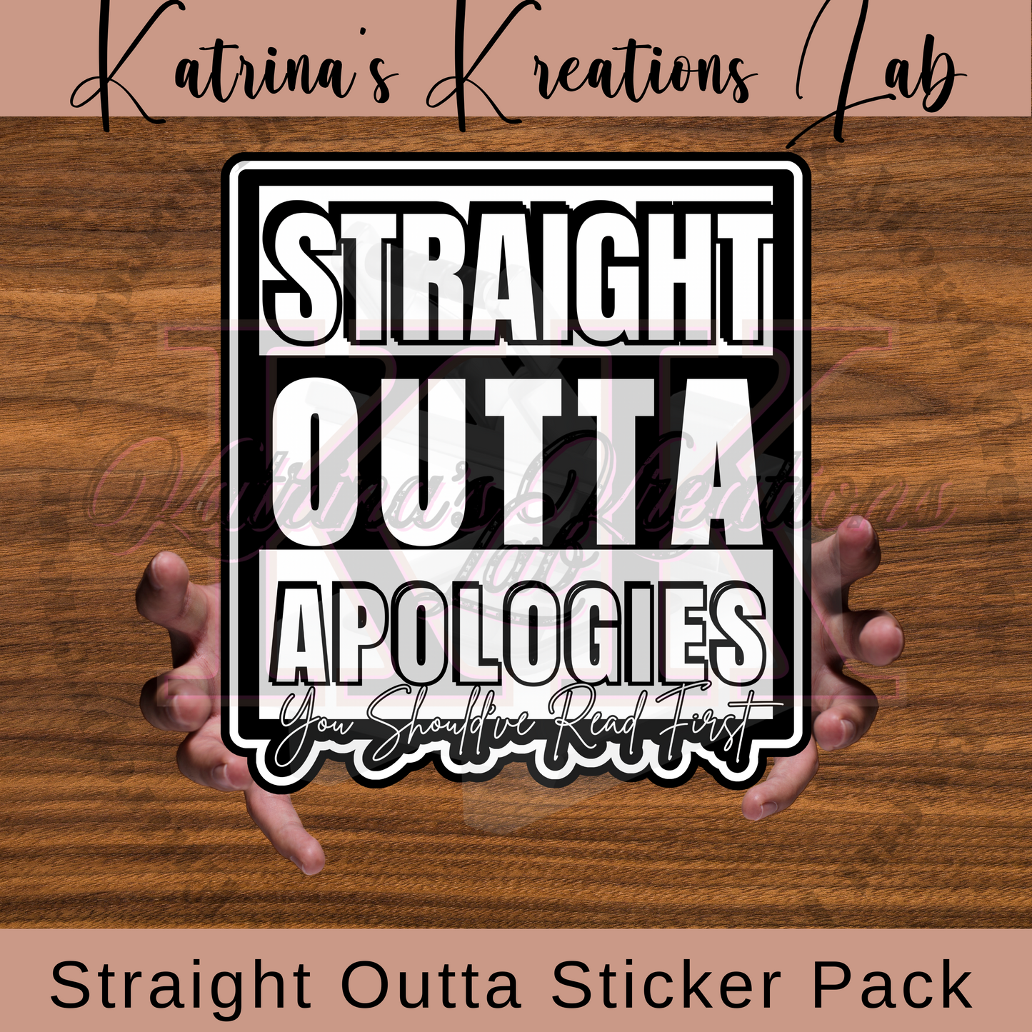 Straight Outta Sticker Pack - Stickers 001