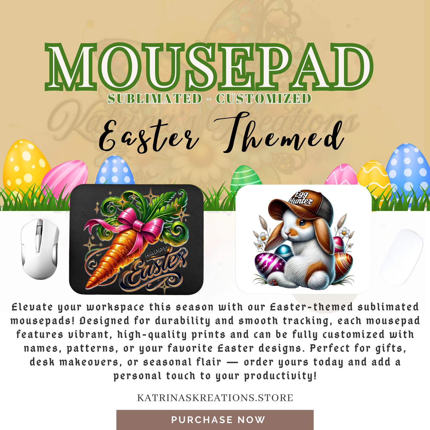 Custom Mousepads (Easter Themed)