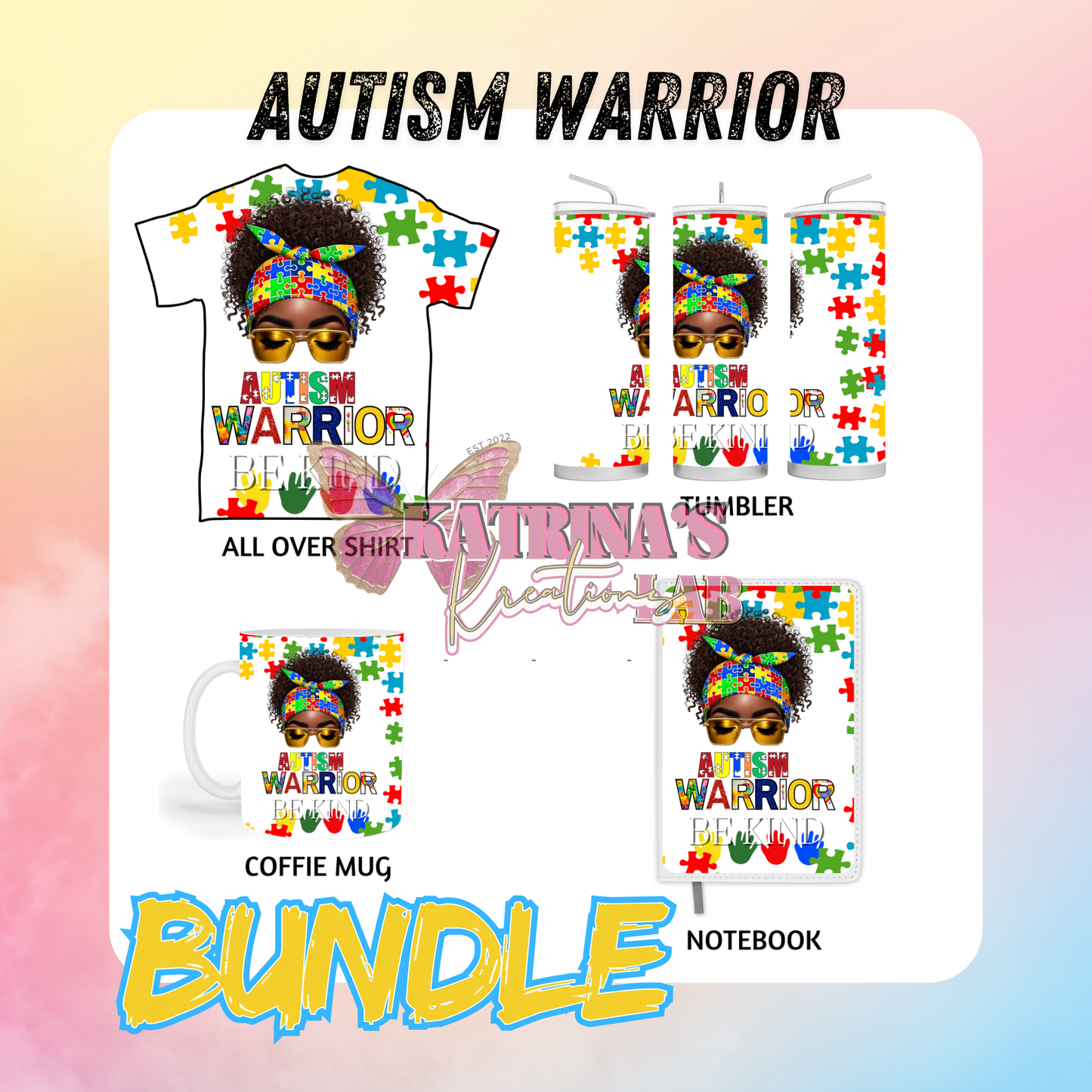 Autism Warrior Awareness Bundle