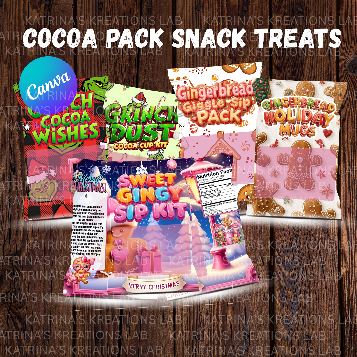 Sip the Season Cocoa Treat Pack, Festive Fun You Can Print & Gift