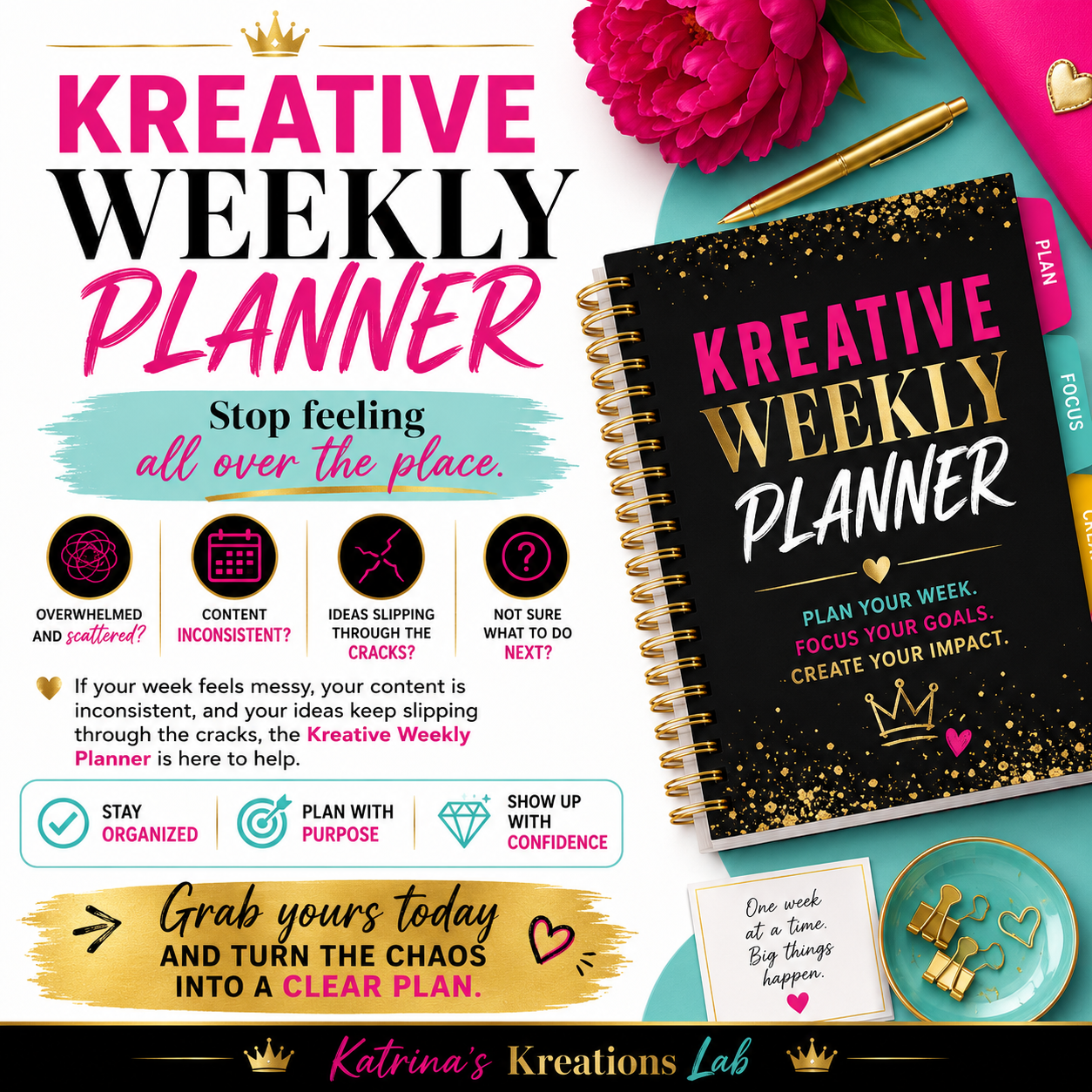 FREE Kreative Weekly Planner