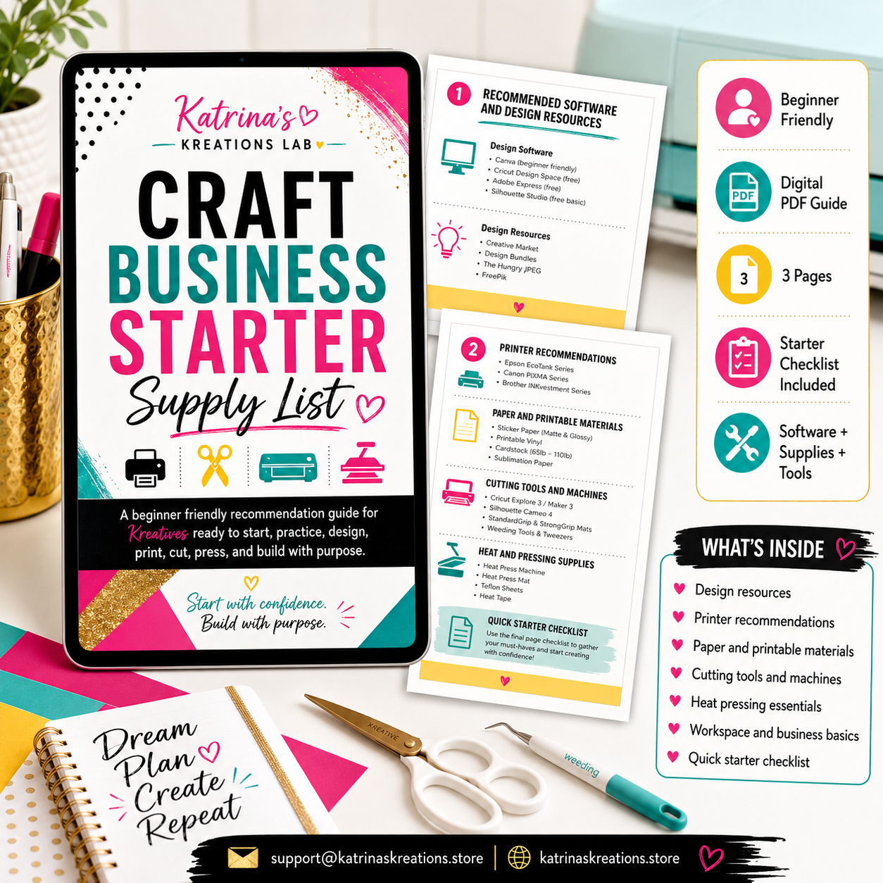 Craft Business Starter Supply List