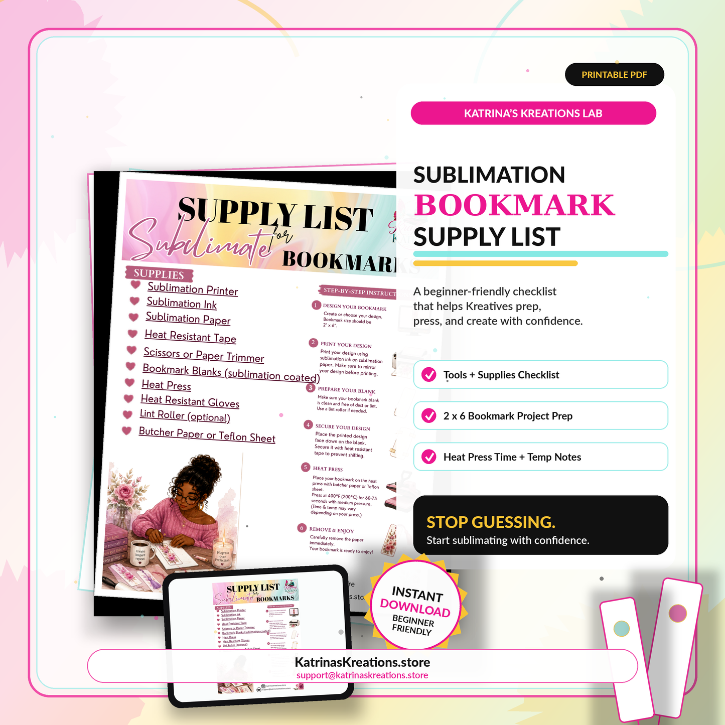 Sublimation Tote Bag Supply List for Beginners