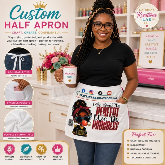 Custom Half Apron | Personalized Craft, Vendor & Business Apron
